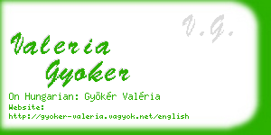 valeria gyoker business card